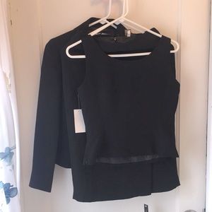 BOGO Tahari Black Three piece suit NWT size 2p